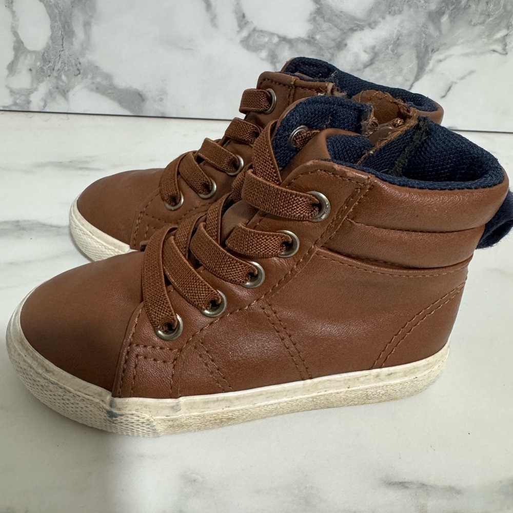 Cat & Jack Brown High-Top Kids Sneakers